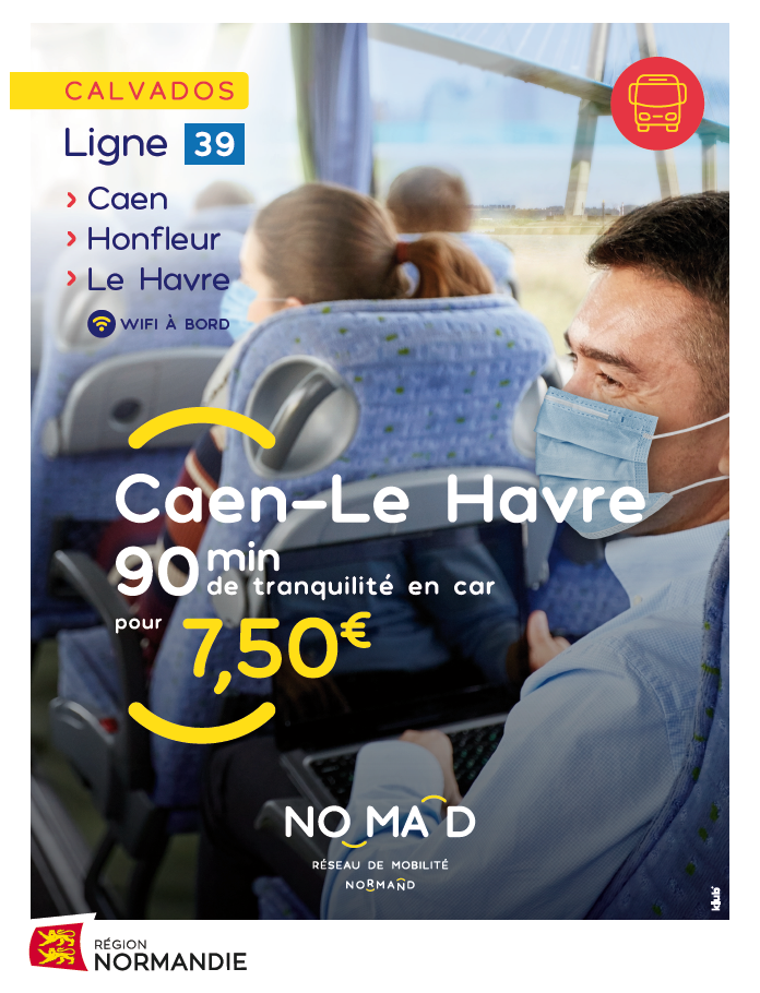 Nouveaux départs ligne 39 - Caen - Le Havre