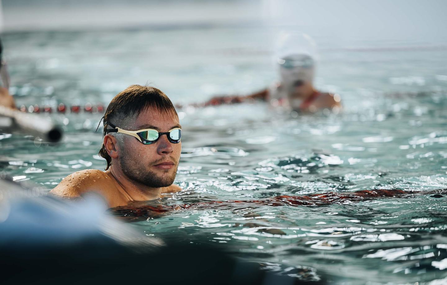Logan Fontaine à l'entraînement