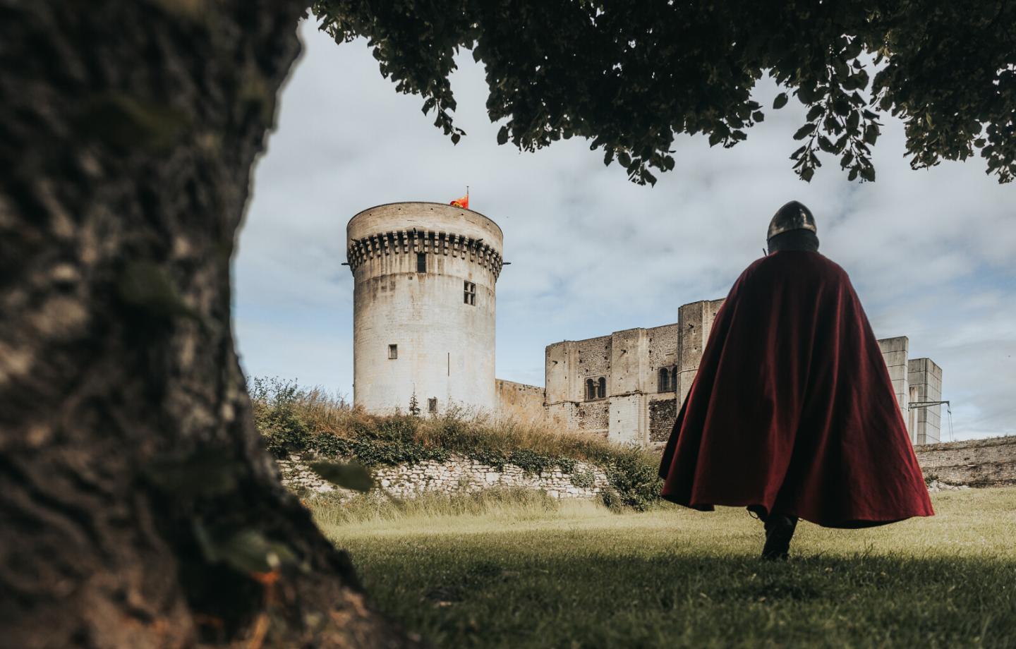 Tournage Millenium Guillaume le Conquérant au château de Falaise