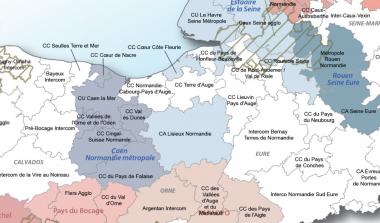 Carte de la Normandie
