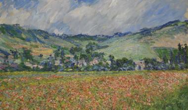  Champ de coquelicots, environ de Giverny, Monet