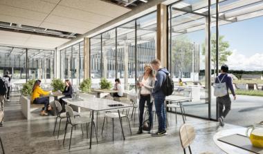 Vue de l'intérieur du lycée CLIN