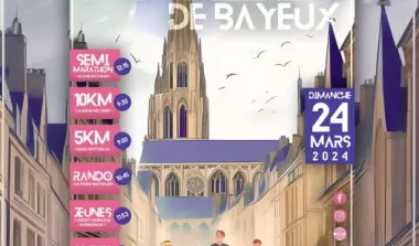 les_foulees_de_bayeux_2024_normandie_affiche