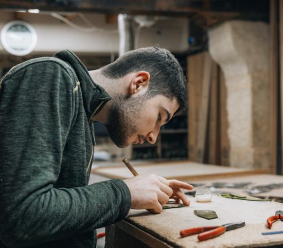 Ivanhoé Boissin, vitrailliste à l'Atelier Gouty