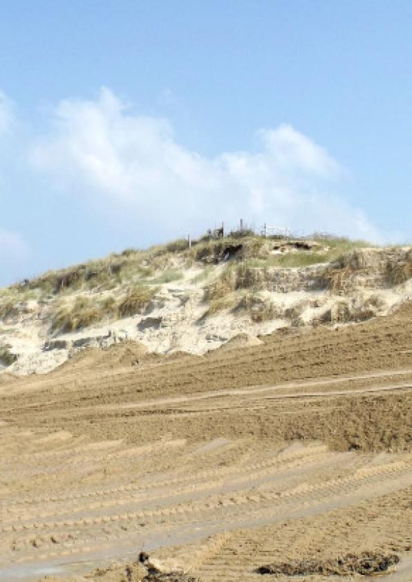 Ré-ensablage de la dune
