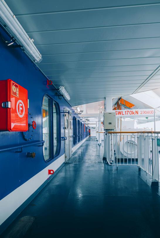 Ferry Guillaume de Normandie à Ouistreham. Crédit P.Galliot_Région Normandie